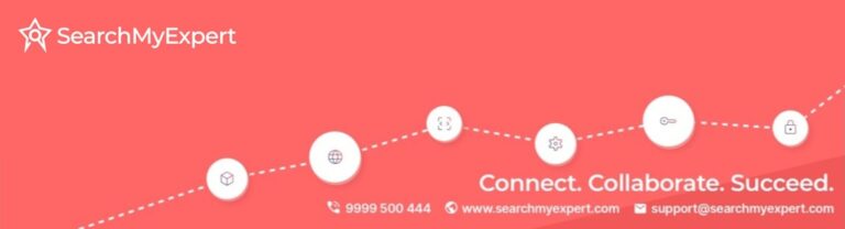 a red background with a line of white circles