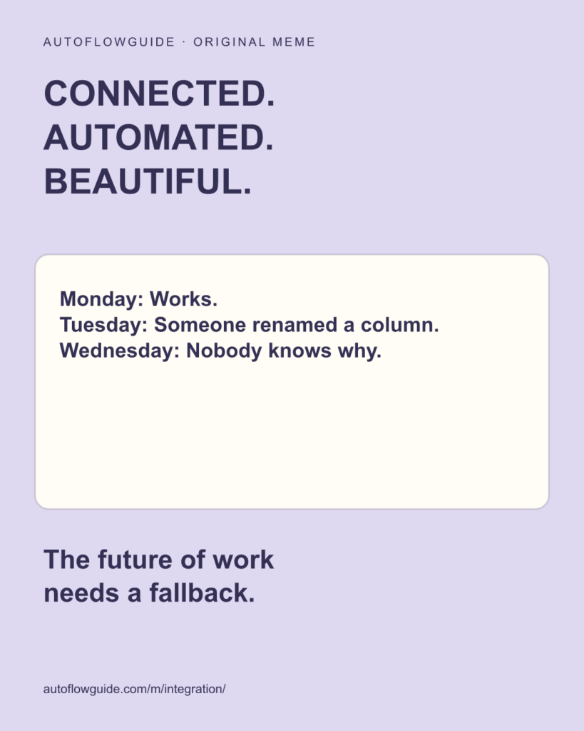 A tidy workflow meets a changed field name.